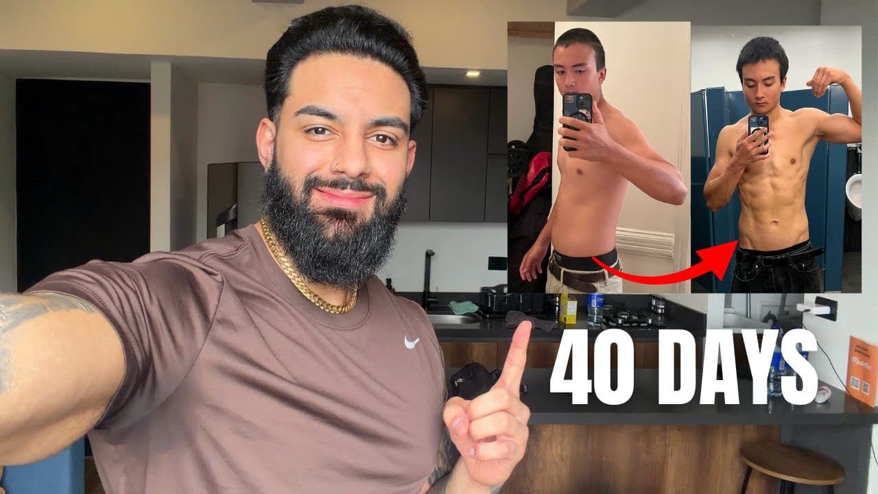 Skinny fat to RIPPED in 40 days — the fastest transformation